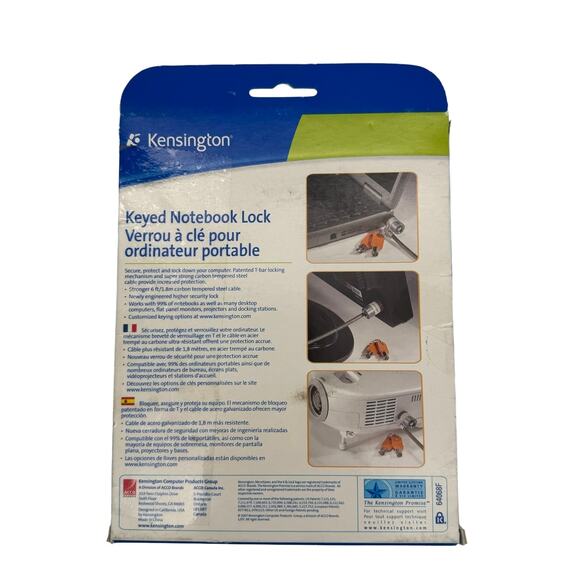 Kensington MicroSaver Keyed Notebook Lock - Laptop Security Cable Lock - Picture 2 of 2